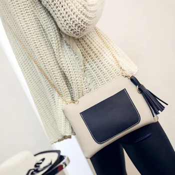 AEQUEEN Women Leather Handbags Messenger Bags Fashion Patchwork Shoulder Bags Tassels Chain Envelope Clutch Bag
AEQUEEN Women Leather Handbags Messenger Bags Fashion Patchwork Shoulder Bags Tassels Chain Envelope Clutch Bag