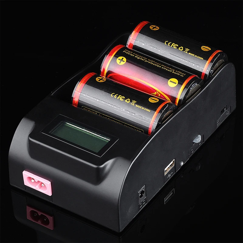 TrustFire TR-008 Intelligent Li-ion Battery Charger 3 Slots + 3PCS TrustFire 32650 3.7V 6000mAh Protected Lithium Batteries
TrustFire TR-008 Intelligent Li-ion Battery Charger 3 Slots + 3PCS TrustFire 32650 3.7V 6000mAh Protected Lithium Batteries