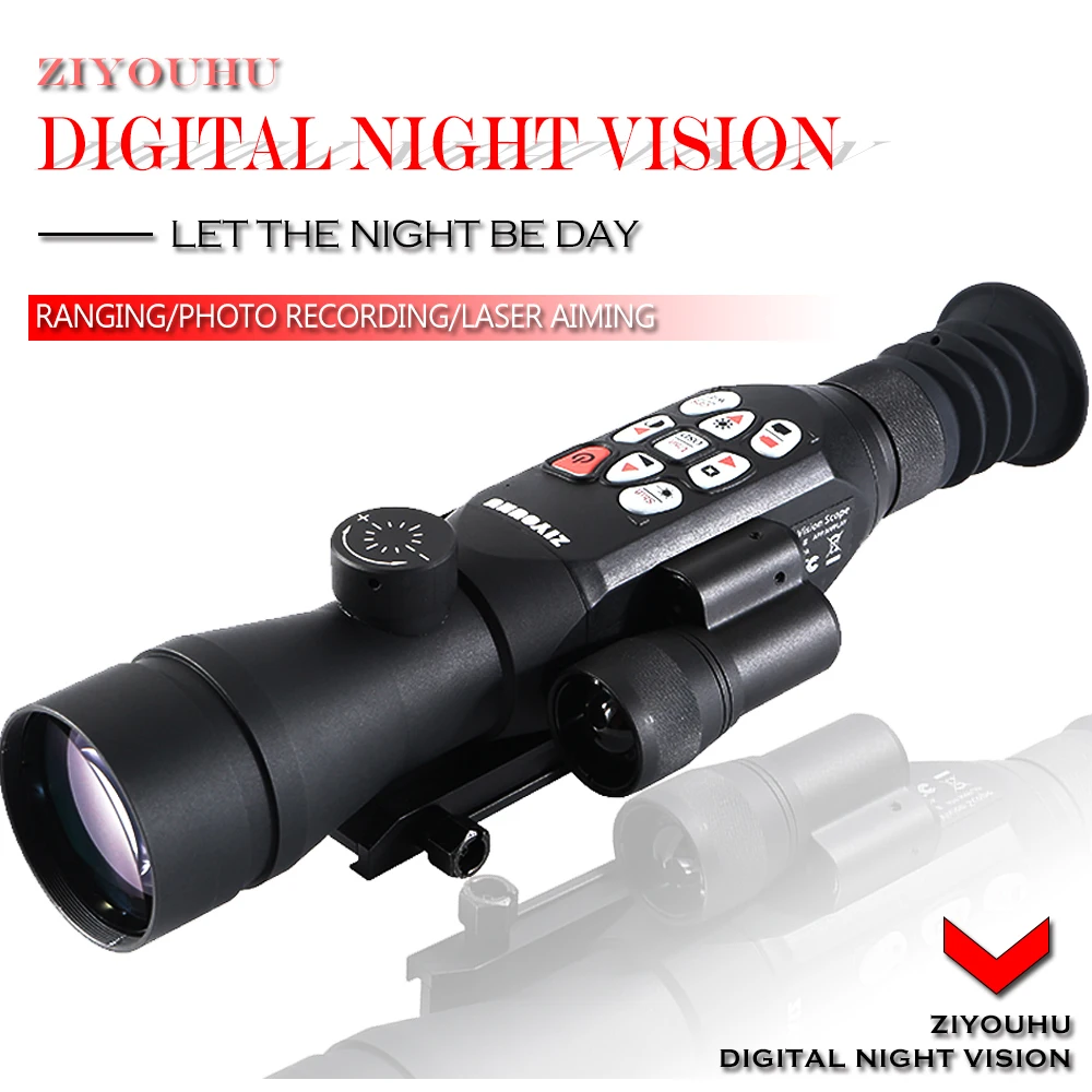 2019 Hd Infrared Digital Night Vision Riflescope Zoom Monocular Ranging Sight Aiming Device For Hunting Scope Direct Selling
2019 Hd Infrared Digital Night Vision Riflescope Zoom Monocular Ranging Sight Aiming Device For Hunting Scope Direct Selling
