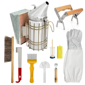 Beekeeping Supplies Beekeeping Tools for Beekeeper Beekeeping Starter Kit -Chisel, Bee Brush, Wheel Wire Embedder
Beekeeping Supplies Beekeeping Tools for Beekeeper Beekeeping Starter Kit -Chisel, Bee Brush, Wheel Wire Embedder
