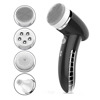 4 In 1 Ultrasonic Electric Facial Cleansing Brush Massager USB Rechargeable Pore Face Cleaning Device Skin Care Brush For Face
4 In 1 Ultrasonic Electric Facial Cleansing Brush Massager USB Rechargeable Pore Face Cleaning Device Skin Care Brush For Face