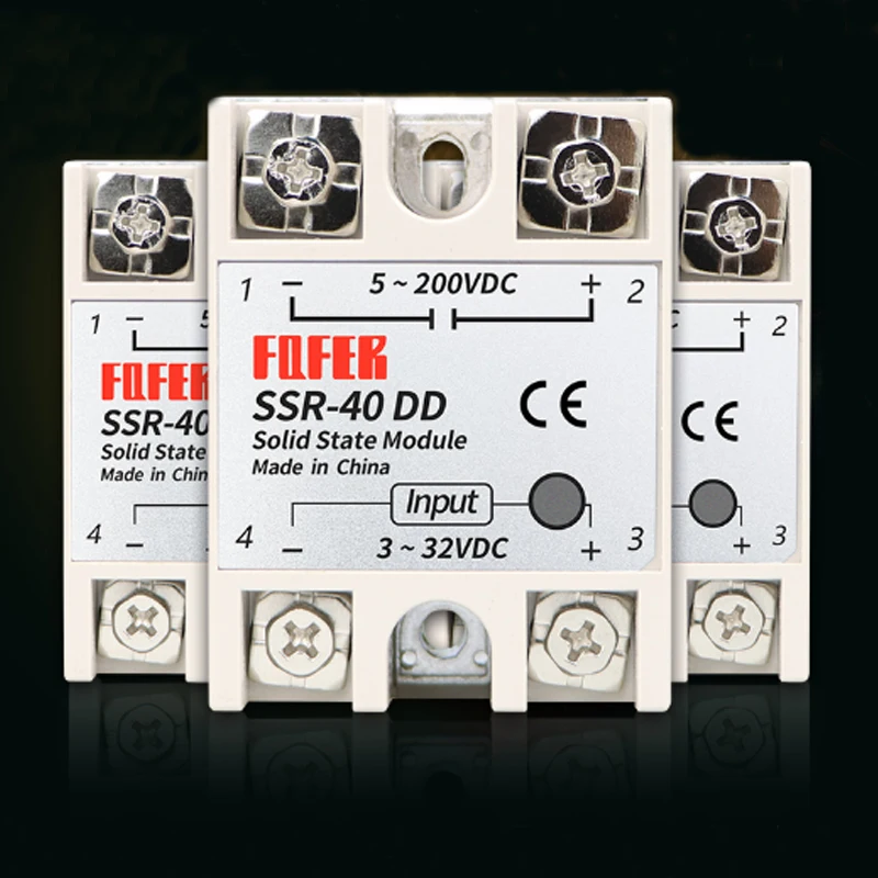 10-100A DC-DC Solid State Relay Module SSR-10DD SSR-25DD SSR-40DD SSR-60DD SSR-80DD SSR-100DD 3-32V DC Input 5-200V DC Output
10-100A DC-DC Solid State Relay Module SSR-10DD SSR-25DD SSR-40DD SSR-60DD SSR-80DD SSR-100DD 3-32V DC Input 5-200V DC Output