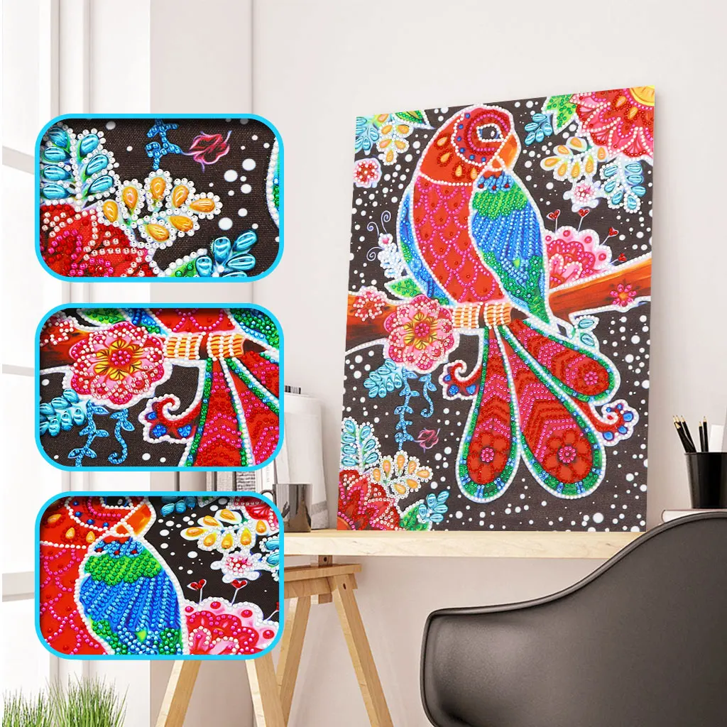 Special Shaped Diamond Painting Parrot Pattern 5D DIY Diamond Embroidery Cross Stitch Rhinestone Mosaic Crystal Gift Decoration
Special Shaped Diamond Painting Parrot Pattern 5D DIY Diamond Embroidery Cross Stitch Rhinestone Mosaic Crystal Gift Decoration