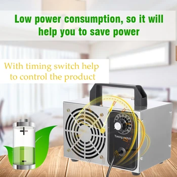 Air Filter Purifier 24g/h Ozone Generator 220V Ozonator Machine Air Purifier Air Cleaner Deodorizer Ozone Disinfection Machine
Air Filter Purifier 24g/h Ozone Generator 220V Ozonator Machine Air Purifier Air Cleaner Deodorizer Ozone Disinfection Machine