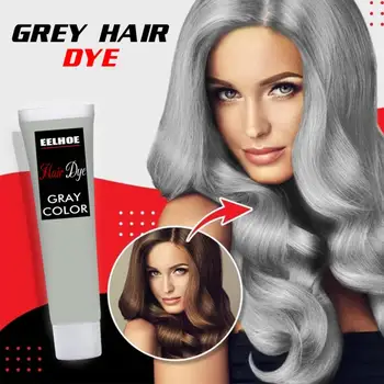 Natural Hair Dye Cream For Punk Style Party Professional Smoky Gray Home Salon Light Gray Silver Color 2020 Hot TSLM2
Natural Hair Dye Cream For Punk Style Party Professional Smoky Gray Home Salon Light Gray Silver Color 2020 Hot TSLM2