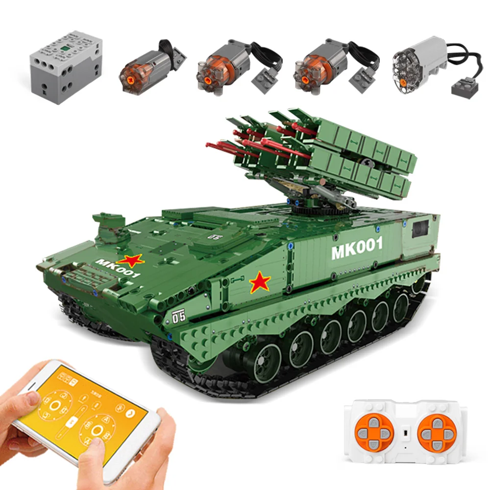 War military series APP RC The HJ-10 Anti-Tank Missile Model building blocks Technic bricks toys for children
War military series APP RC The HJ-10 Anti-Tank Missile Model building blocks Technic bricks toys for children