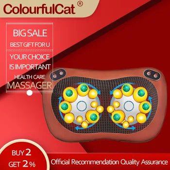 Shiatsu Pillow Massager with Heat Electric Back Neck Massager for Stress Relief Ultimate Relaxation Shoulder Massage Great gifts
Shiatsu Pillow Massager with Heat Electric Back Neck Massager for Stress Relief Ultimate Relaxation Shoulder Massage Great gifts