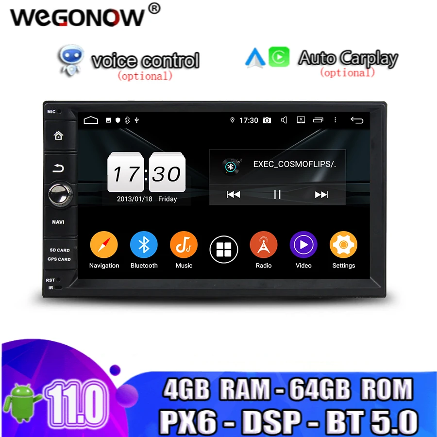 PX6 DSP HD Android 11 0 для универсального автомобильного мультимедийного Проигрывателя 4