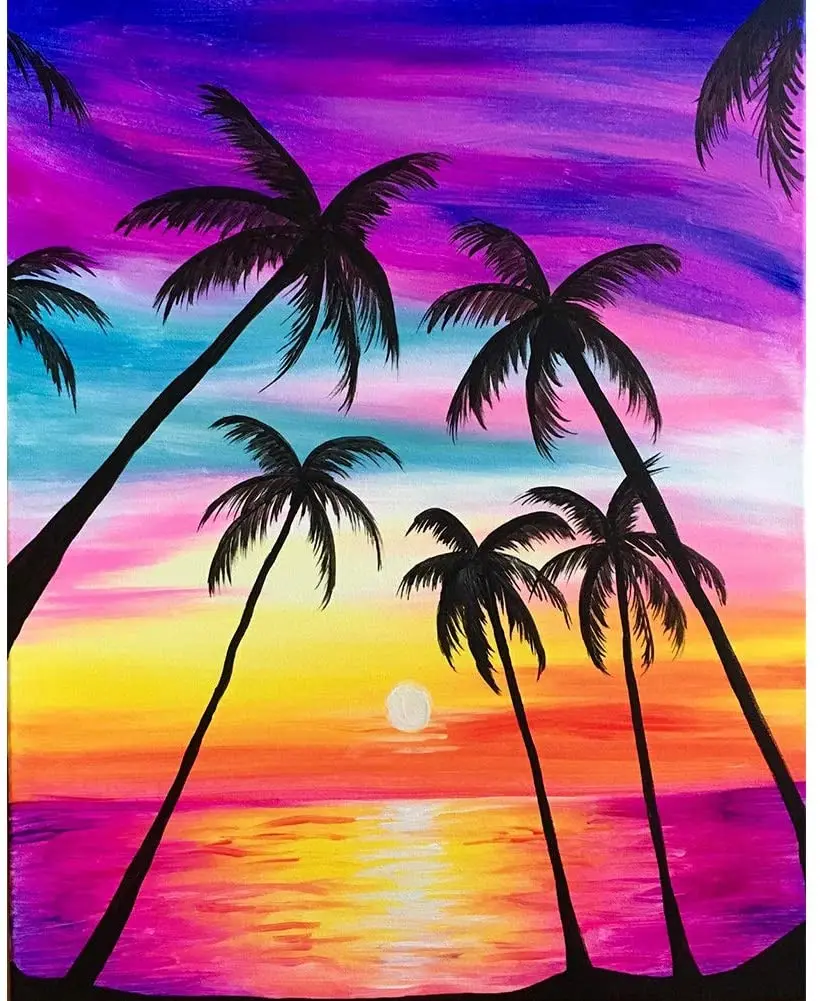 DIY 5D Diamond Painting Rainbow Coconut Tree Crystal Rhinestone Diamond Embroidery Paintings Cross Stitch for Home Wall Decor
DIY 5D Diamond Painting Rainbow Coconut Tree Crystal Rhinestone Diamond Embroidery Paintings Cross Stitch for Home Wall Decor