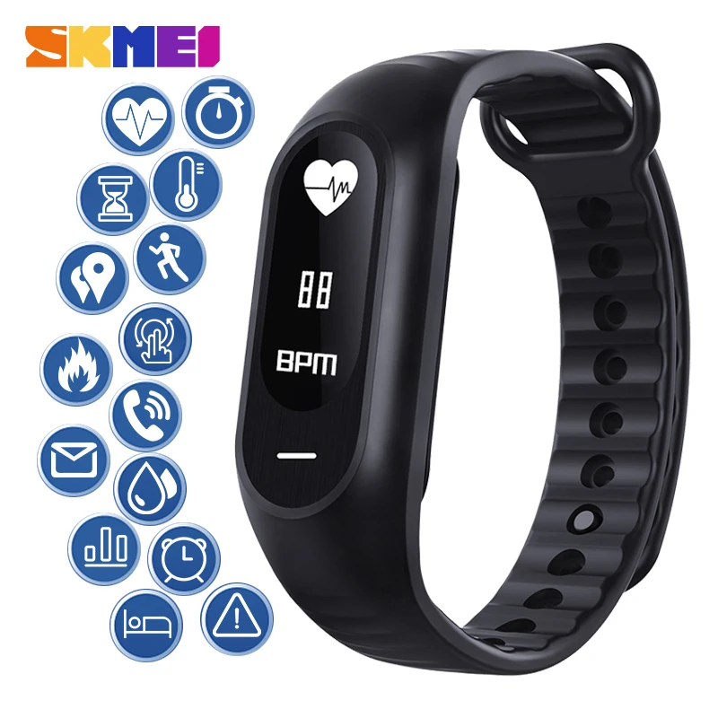 SKMEI Touch Screen Sport Smart Wristbands Multifunction Smart Bracelet Heart Rate Sleep Blood Oxyg Blood Pressure Monitor B15P
SKMEI Touch Screen Sport Smart Wristbands Multifunction Smart Bracelet Heart Rate Sleep Blood Oxyg Blood Pressure Monitor B15P