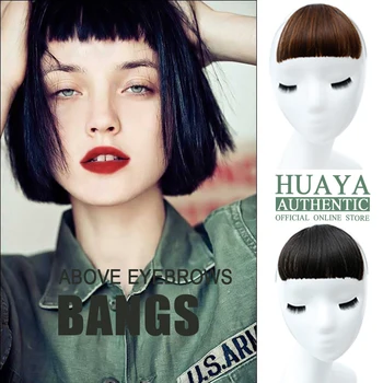 HUAYA Short Blunt Straight Bangs Hair Extension Clip In Above Eyebrows Bangs Wig Handmade Make Clip-In Fringe Hair
HUAYA Short Blunt Straight Bangs Hair Extension Clip In Above Eyebrows Bangs Wig Handmade Make Clip-In Fringe Hair