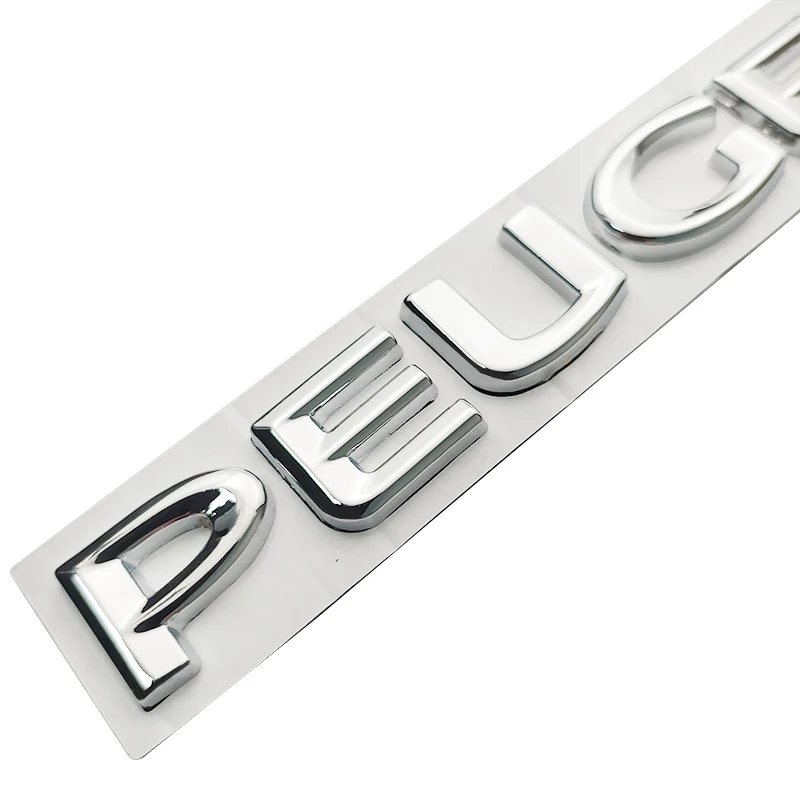 Металлические буквы эмблемы логотип для Peugeot 107 206 207 208 308 307 407 508 2008 3008