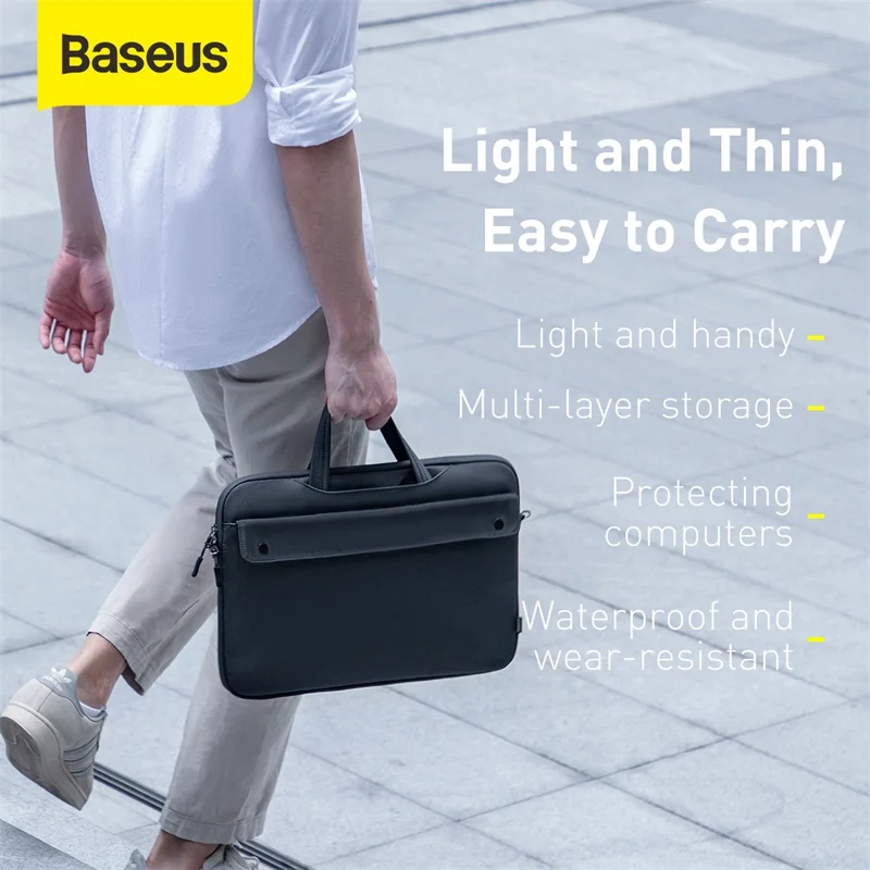 Baseus Shoulder Computer Bag 13/16inch Lightweight Backpack Multipurpose Waterproof Laptop Bag for Multi-layer Storage Handbag
Baseus Shoulder Computer Bag 13/16inch Lightweight Backpack Multipurpose Waterproof Laptop Bag for Multi-layer Storage Handbag