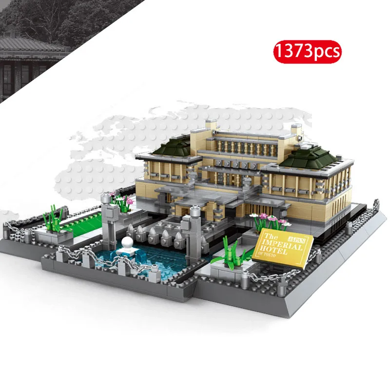 1373PCS World Famous Architecture Building Blocks The Imperial Hotel Of Tokyo Model Classic DIY Bricks Assembling Kid Toy Gifts
1373PCS World Famous Architecture Building Blocks The Imperial Hotel Of Tokyo Model Classic DIY Bricks Assembling Kid Toy Gifts