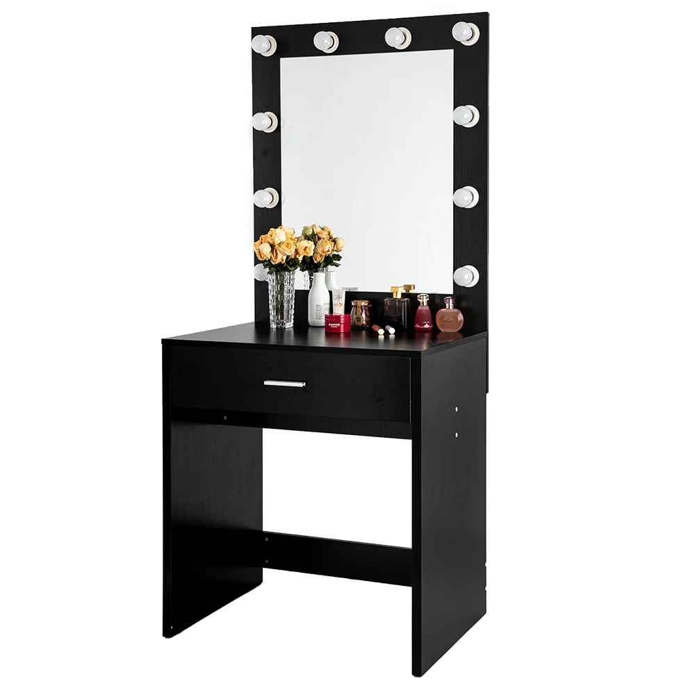 Single Drawer Dressing Table FCH With a Light Cannon Large Mirror ins Fashion Dressing Table Special metal handle
Single Drawer Dressing Table FCH With a Light Cannon Large Mirror ins Fashion Dressing Table Special metal handle
