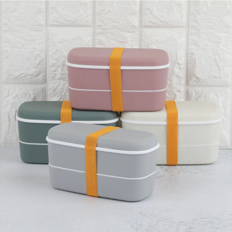 New listing Japanese-style simple double-layer lunch box student lunch box portable popular hot multi-layer lunch box with tableware
New listing Japanese-style simple double-layer lunch box student lunch box portable popular hot multi-layer lunch box with tableware