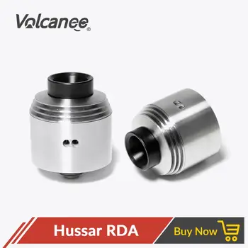 Volcanee Hussar RDA 22MM with Bottom Feeder Pin 316 Stainless Steel Electronic Cigarette Atomizers for 510 Box Mod Vaporizer
Volcanee Hussar RDA 22MM with Bottom Feeder Pin 316 Stainless Steel Electronic Cigarette Atomizers for 510 Box Mod Vaporizer