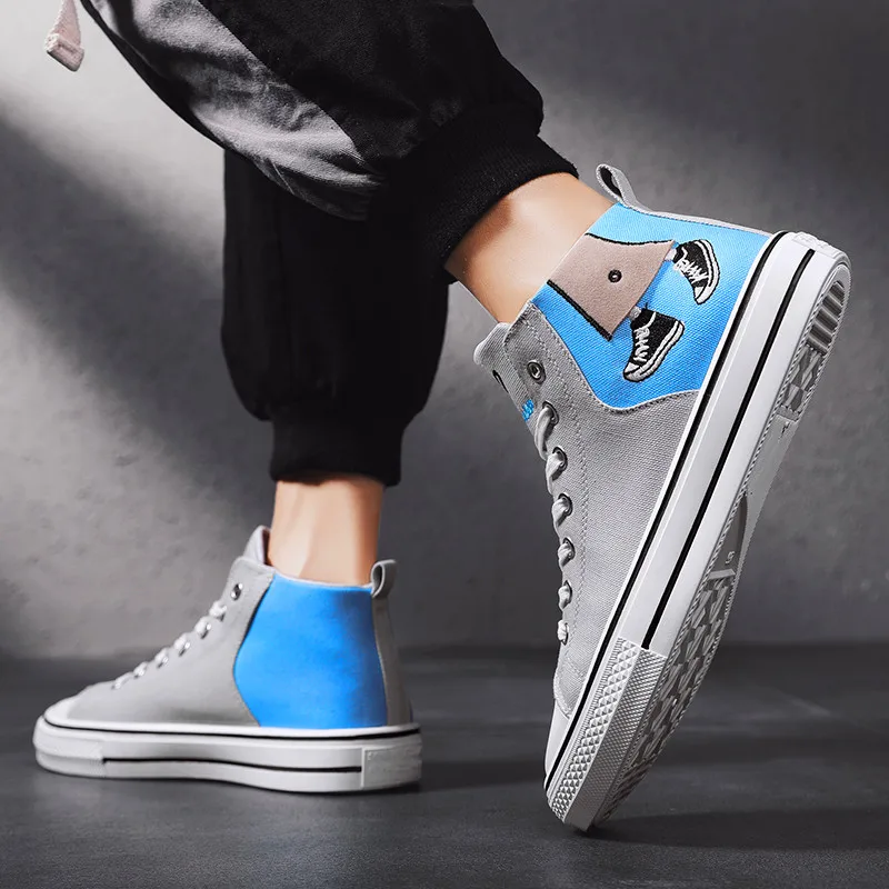 Casual couple high canvas shoes comfortable breathable flat shoes unisex men's casual shoes rubber non-slip wearable large size
Casual couple high canvas shoes comfortable breathable flat shoes unisex men's casual shoes rubber non-slip wearable large size