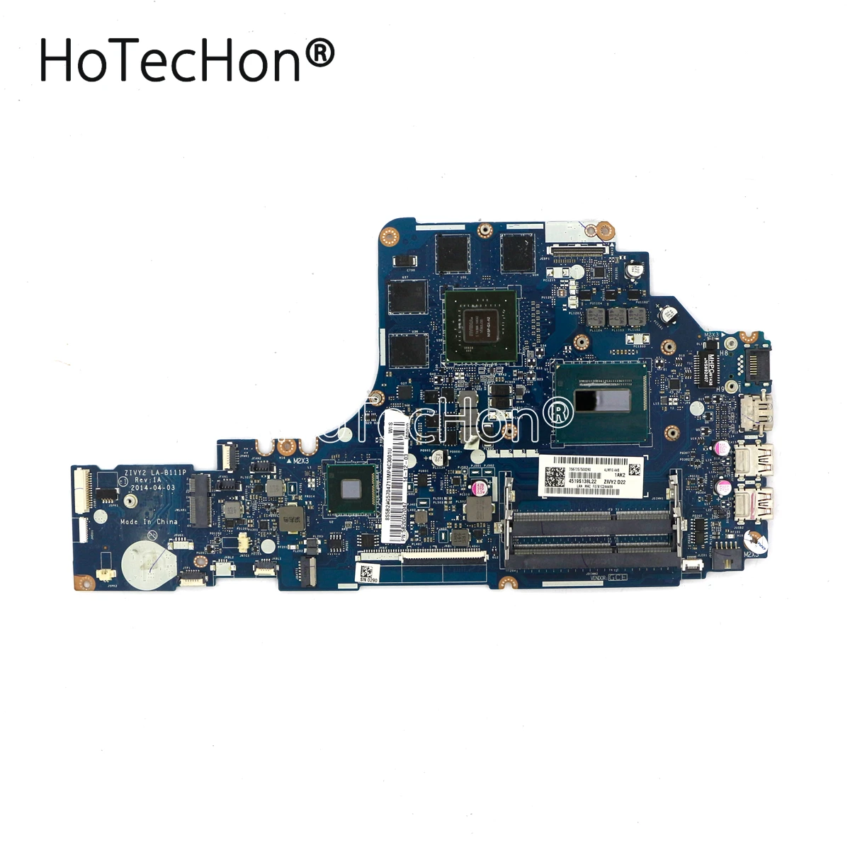 Материнская плата 5B20G57047 - DIS ZIVY2 LA-B111P w/ i7-4710HQ + GTX 860m V2G для ноутбуков Lenovo Y50-70 |
