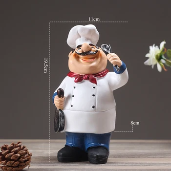 Hot Sale Retro Chef Model Ornaments Resin Crafts Mini Chef Figurines Home Kitchen Restaurant Bar Coffee Decor
Hot Sale Retro Chef Model Ornaments Resin Crafts Mini Chef Figurines Home Kitchen Restaurant Bar Coffee Decor
