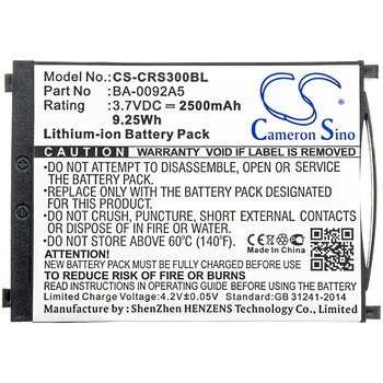 Cameron Sino Battery for CipherLAB RS30 Replacement CipherLAB BA-0092A5 KBRS300X01503 2500mAh
Cameron Sino Battery for CipherLAB RS30 Replacement CipherLAB BA-0092A5 KBRS300X01503 2500mAh