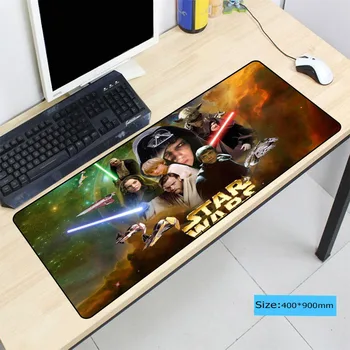 

Star Wars Movies Gaming Large Lock Edge Mouse Pad Or Office Mice Play Table Mats Size 250*290 300*800 and 400*900*3mm