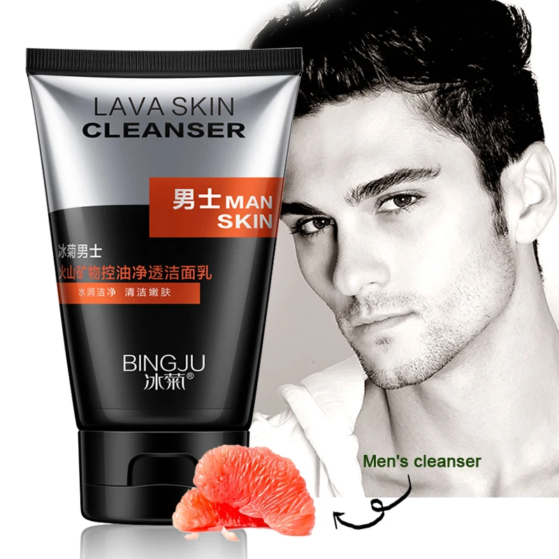 

Men Deep Cleansing Nourishing Facial Cleanser Skin Care Oil Control Moisturizing Acne Treatment Blackhead Face Cleanse Skin Care