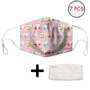 Pink Cartoon Camper Pattern Children Mask Soft 7Pcs Filters Reusable Elastic Outdoor Lady PM2.5 Anti-dust Mask Non-disposable
Pink Cartoon Camper Pattern Children Mask Soft 7Pcs Filters Reusable Elastic Outdoor Lady PM2.5 Anti-dust Mask Non-disposable