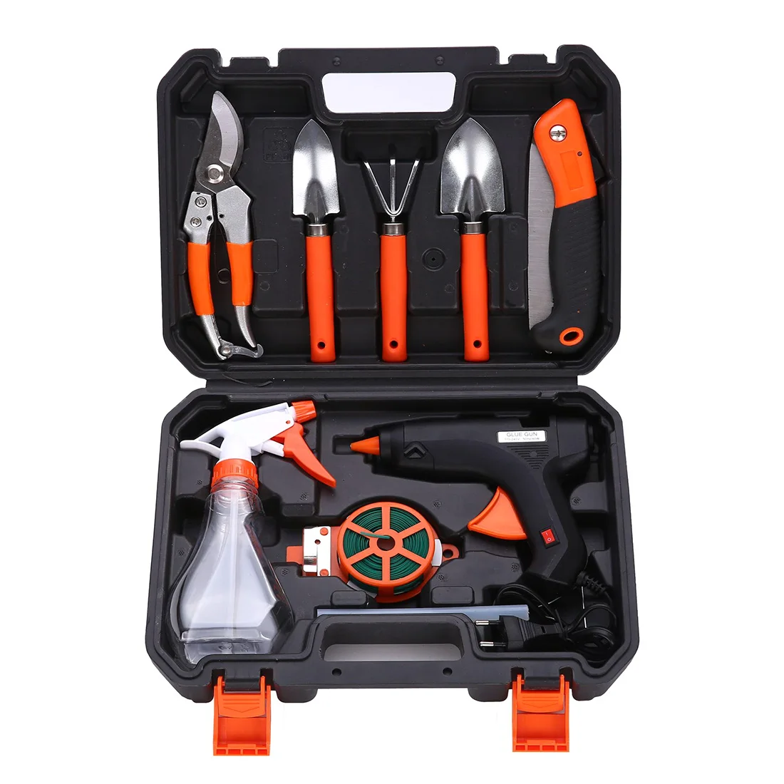 10Pcs Gardening Tools Combination Kit Sprayer Shovel Rake Branch Shear Planting Tool Set Portable Farming Tool Box EU Plug
10Pcs Gardening Tools Combination Kit Sprayer Shovel Rake Branch Shear Planting Tool Set Portable Farming Tool Box EU Plug
