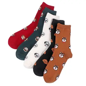 5 Pairs Korean Women Kawaii Animal Crew Socks Cute Colorful Cartoon Puppy Dog Print Elastic Breathable Mid Tube Hosiery
5 Pairs Korean Women Kawaii Animal Crew Socks Cute Colorful Cartoon Puppy Dog Print Elastic Breathable Mid Tube Hosiery
