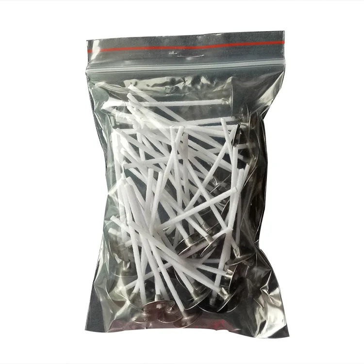 50pcs/bag Candle Wicks Thick DIY Handmade Candle Making Supplies Material Smokeless Lamp Core Thick Waxed Wicks Christmas