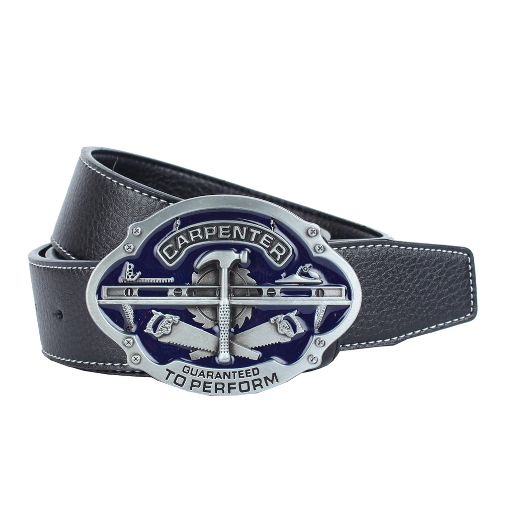 Mens PU Leather Belt Fashion Zinc Alloy Carpenter Tools Buckle Waist Waistband Belt 120cm Adjustable Mens PU Leather Belt Fashion Zinc Alloy Carpenter Tools Buckle Waist Waistband Belt 120cm Adjustable