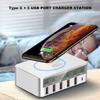 Universal Wireless Charging Dock Stations for iPhone Samsung Xiaomi , 40W USB C Desktop Quick Phone Charger Hub with LCD Display
Universal Wireless Charging Dock Stations for iPhone Samsung Xiaomi , 40W USB C Desktop Quick Phone Charger Hub with LCD Display