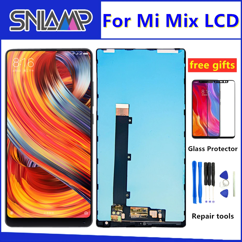 SNLAMP For Xiaomi Mi Mix LCD Screen Display +Touch Panel Digitizer Frame For Xiaomi MI Mix Pro 18k Version LCD Display Repair
SNLAMP For Xiaomi Mi Mix LCD Screen Display +Touch Panel Digitizer Frame For Xiaomi MI Mix Pro 18k Version LCD Display Repair