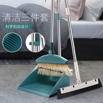 Broom and Dustpan Set Upright Standing Dust Pan With Extendable Broomstick Cleaning Brush Broom Dustpan Set for Home Kitchen
Broom and Dustpan Set Upright Standing Dust Pan With Extendable Broomstick Cleaning Brush Broom Dustpan Set for Home Kitchen