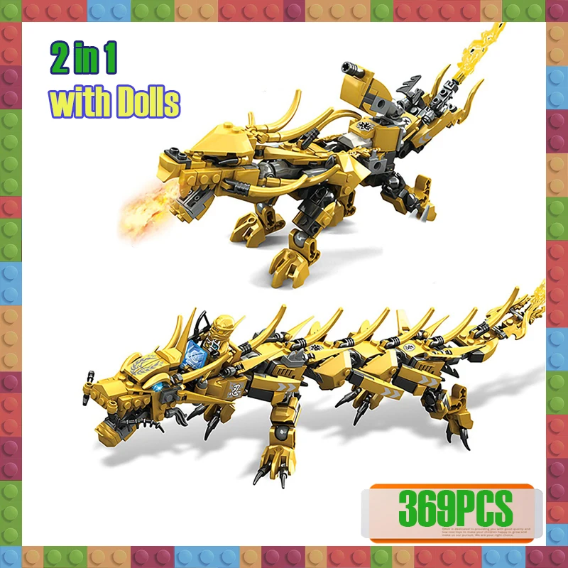Compatible Ninjagoed Ninja Golden Dragon Mech Creator Aqua Dragon 2 In 1 Set DIY Educational Building Blocks Toys for Children
Compatible Ninjagoed Ninja Golden Dragon Mech Creator Aqua Dragon 2 In 1 Set DIY Educational Building Blocks Toys for Children