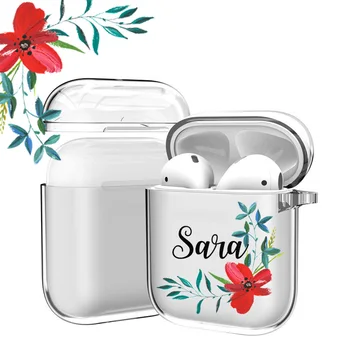 Red Floral Custom AirPod Case with keychain AirPods case Protective Customized Initials Monogram Name personalized Airpods Case
Red Floral Custom AirPod Case with keychain AirPods case Protective Customized Initials Monogram Name personalized Airpods Case