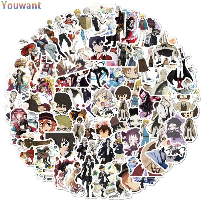 10/50/100pcs Pack Bungo Stray Dogs Stickers Anime Toy Sticker PVC Graffiti Decals Suitcase Luggage Guitar Car Waterproof for Kid
10/50/100pcs Pack Bungo Stray Dogs Stickers Anime Toy Sticker PVC Graffiti Decals Suitcase Luggage Guitar Car Waterproof for Kid