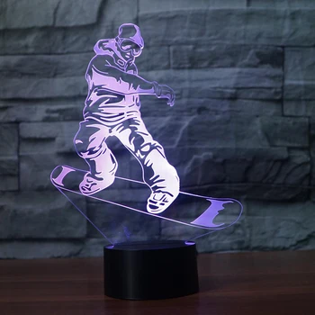 Snowboarding Model 3d 7 Color Led Night Lamps For Kids Touch Led Usb Table Lampara Lampe Baby Sleeping Nightlight Drop Ship
Snowboarding Model 3d 7 Color Led Night Lamps For Kids Touch Led Usb Table Lampara Lampe Baby Sleeping Nightlight Drop Ship