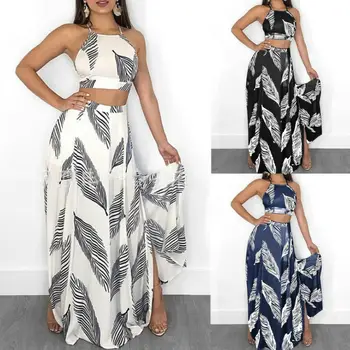 2PCS Women Floral Crop Top + Skirt Beach Wear Dress Ladies Two Piece Set Floral Clothing Outfit Holiday Clothes 
2PCS Women Floral Crop Top + Skirt Beach Wear Dress Ladies Two Piece Set Floral Clothing Outfit Holiday Clothes