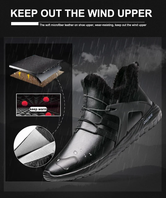 ONEMIX Men Winter Running Shoes Keep Warm Boots Waterproof Leather Sneakers Outdoor Slip On Walking Shoes Adult Ankle Snow Boots tanie i dobre opinie CN(Origin) LIFESTYLE Stability Outdoor Lawn Advanced Breathable Height Increasing Massage Medium(B M) 1328C Slip-On Marathon( 40km) ONEMIX Men Winter Running Shoes Keep Warm Boots Waterproof Leather Sneakers Outdoor Slip On Walking Shoes Adult Ankle Snow Boots tanie i dobre opinie CN(Origin) LIFESTYLE Stability Outdoor Lawn Advanced Breathable Height Increasing Massage Medium(B M) 1328C Slip-On Marathon( 40km)