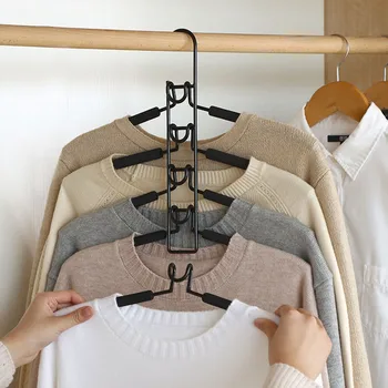 5 In 1 Multi-Layer Clothes Hangers Space-Saving Multiple Non-Slip Hanger for Wardrobe For Drop Ship
5 In 1 Multi-Layer Clothes Hangers Space-Saving Multiple Non-Slip Hanger for Wardrobe For Drop Ship