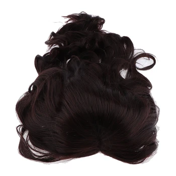 

29 Inches Premium Fiber Curly Wavy Wigs Charming Brown Hair Black s Full Wigs for Women,Natural Layered Hairstyle