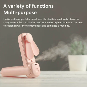 Portable Fan With Humidifier Function Handheld Rechargeable 3 In 1 Electric USB Cooling Air Fold Fan With Emergency Power Bank
Portable Fan With Humidifier Function Handheld Rechargeable 3 In 1 Electric USB Cooling Air Fold Fan With Emergency Power Bank