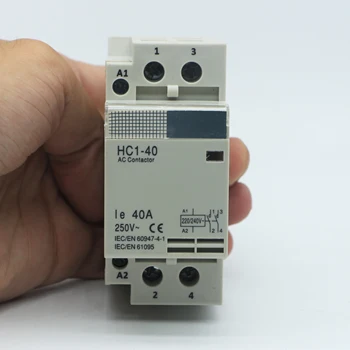 1PCS 2P32 40 63A modular contactor for air conditioner and elevator use 110V 220V