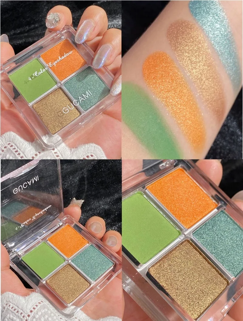 Neon Green 4 Color Shimmer Matte Eyeshadow Palette Makeup Palette Metallic Diamond Glitter Pigmented Eyeshadow Pallete Cosmetic
Neon Green 4 Color Shimmer Matte Eyeshadow Palette Makeup Palette Metallic Diamond Glitter Pigmented Eyeshadow Pallete Cosmetic