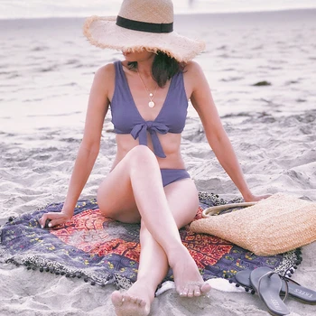 Deep Love Solid Bikini Set Women Blue Summer V-neck Bow Thong Two Pieces Swimsuit 2019 Beach Bathing Suit Swimwear
Deep Love Solid Bikini Set Women Blue Summer V-neck Bow Thong Two Pieces Swimsuit 2019 Beach Bathing Suit Swimwear