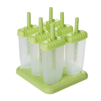 6 Pack No BPA Reusable Ice Cream DIY Molds Holders with Tray and Sticks sicles Maker Fun for Kids-Green
6 Pack No BPA Reusable Ice Cream DIY Molds Holders with Tray and Sticks sicles Maker Fun for Kids-Green
