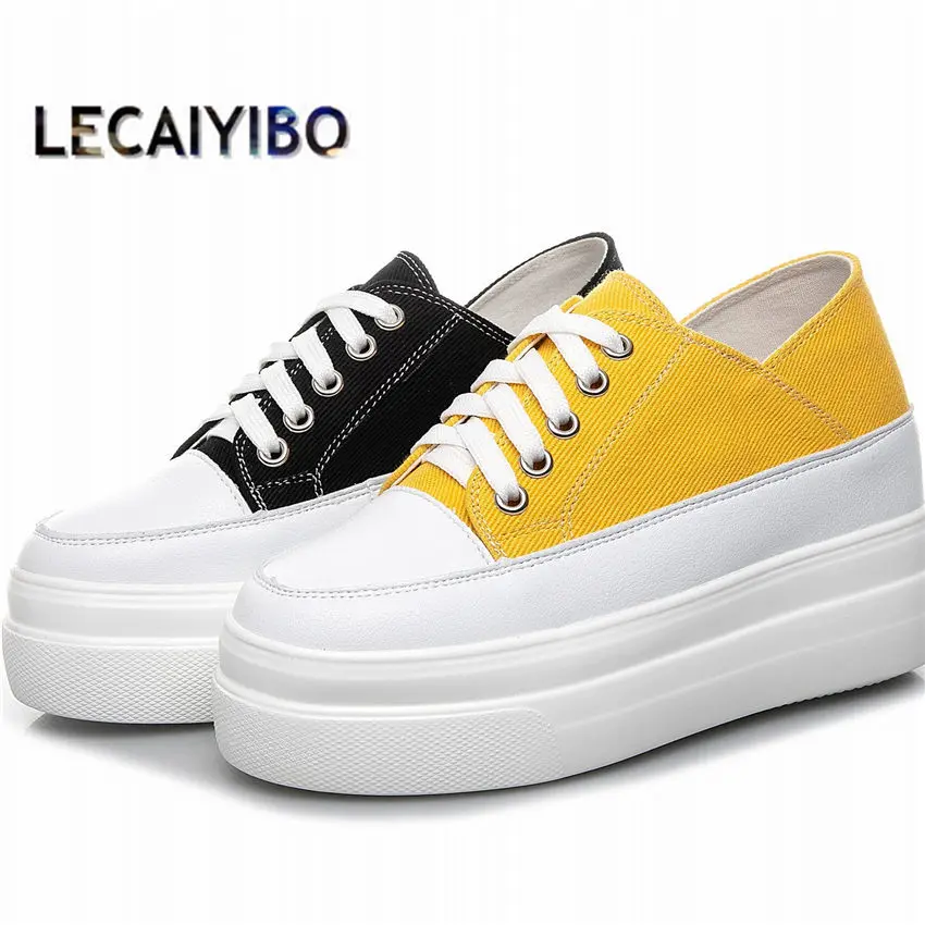 Casual Shoes Fashion Sneakers Women Cow Leather Platform Wedge Ankle Boots Oxfords Comfort High Heels Creepers 34-39
Casual Shoes Fashion Sneakers Women Cow Leather Platform Wedge Ankle Boots Oxfords Comfort High Heels Creepers 34-39