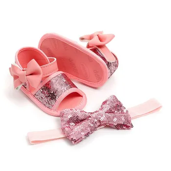 Summer Baby Girl Sandals New Newborn Bow Shiny PU Baby Shoes + Hair Band Set Children's Shoes
Summer Baby Girl Sandals New Newborn Bow Shiny PU Baby Shoes + Hair Band Set Children's Shoes